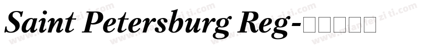 Saint Petersburg Reg字体转换